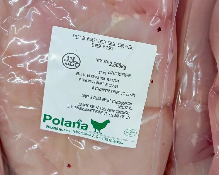 Du poulet polonais, vendu au détail en France