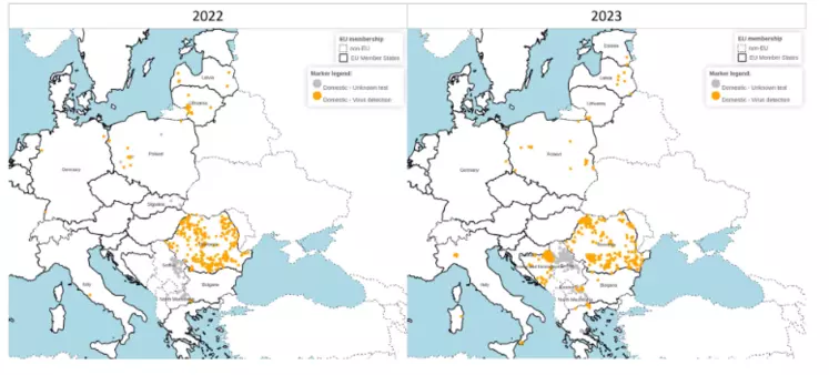 carte de l'europe de l'est