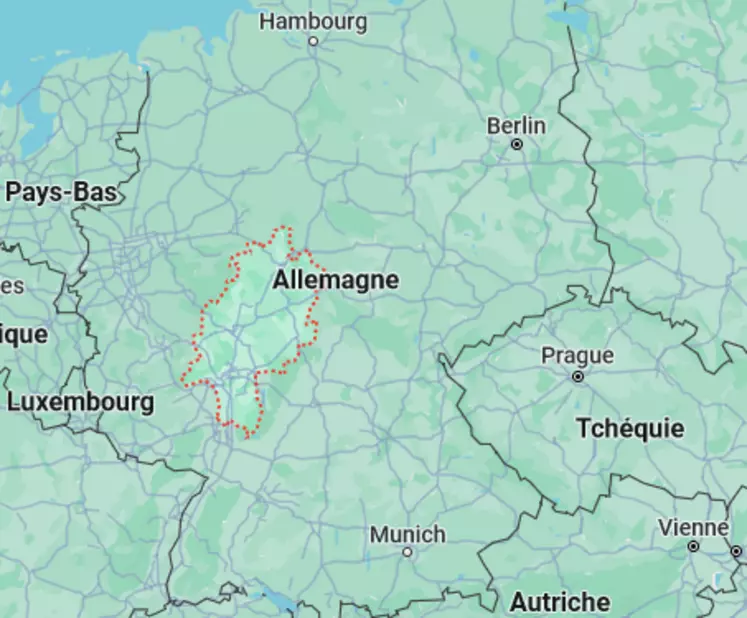 carte de l'allemagne