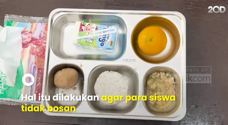 plateau repas en indonésie