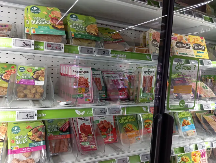 alternatives végétales à la viande au supermarché