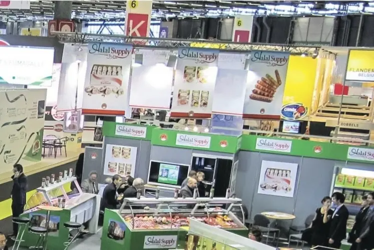 Halal stand à un salon