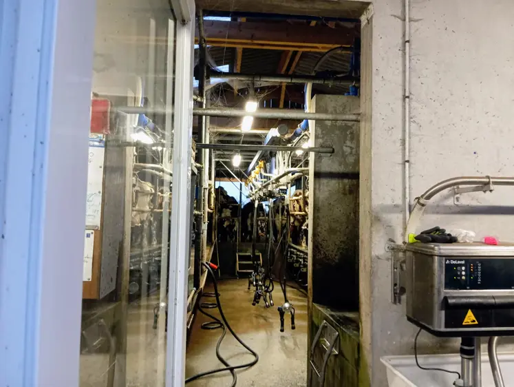 salle de traite en élevage laitier