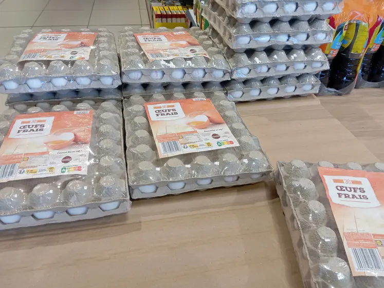 oeufs en rayon