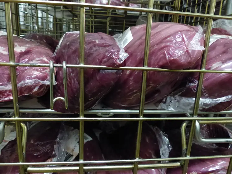 viande emballée en usine