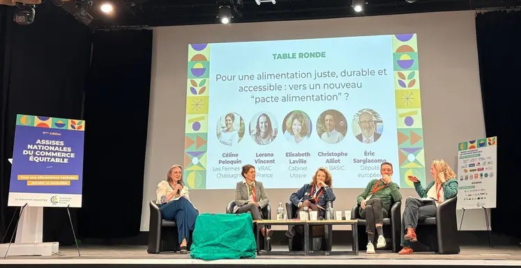 Table ronde durant la 5ᵉ édition des Assises Nationales du Commerce Équitable.