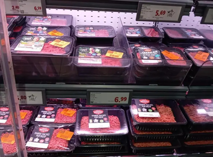 photo rayon viande haché 