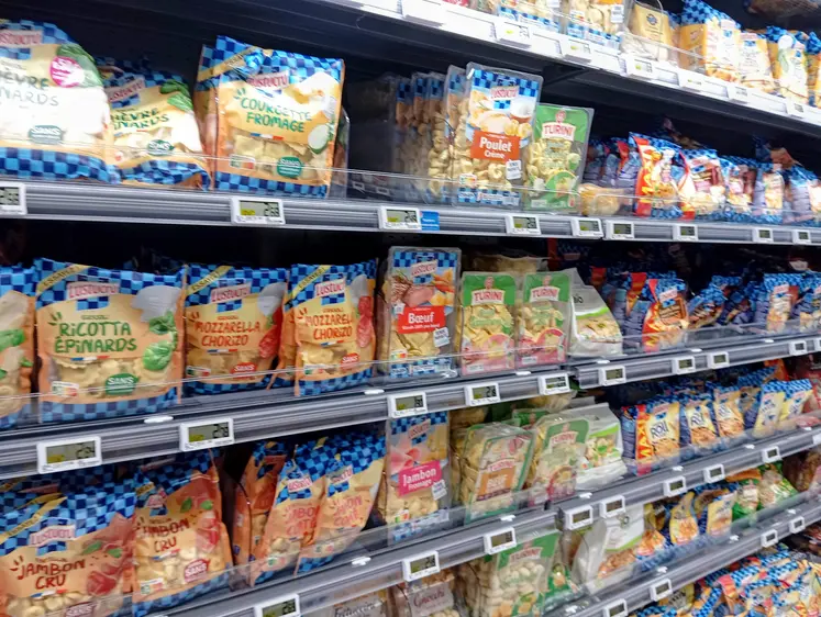 rayon pates fraiches en gms