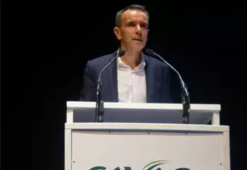 Jacques Bourgeais, directeur général de la Cavac, lors de l'AG de 2019. © T. G.