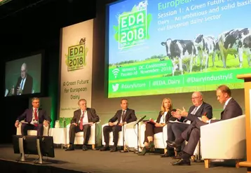 Phil Hogan, le commissaire européen à l'agriculture, a participé à la table ronde tenue par EDA à Dublin dans le cadre du Forum laitier européen sur le thème "a green future for european dairy".