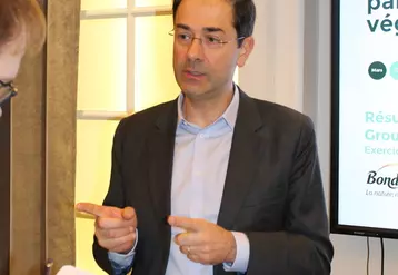 Guillaume Debrosse, directeur général de Bonduelle, à la présentation des résultats du 6 mars 2020. © S. C.