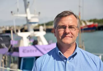 Olivier Le Nezet, président du Comité régional des pêches maritimes de Bretagne. © DR