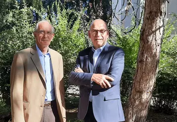 Jean-Pierre Bernheim et Yves Gidoin, ancien et nouveau président de la Sominval. © Aldev