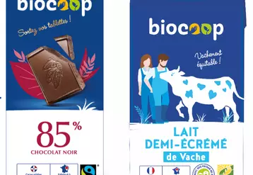 La marque Biocoop s'affiche sur 450 références packagées. © DR