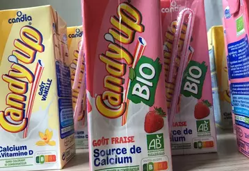 Les ventes de laits aromatisés Candy’Up ont progressé de 13 % en 2020. © DR
