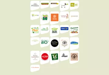 logo des marques du label bio équitable en France