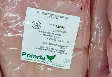 Du poulet polonais, vendu au détail en France