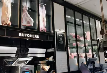 boucherie dans un grand magasin a londres