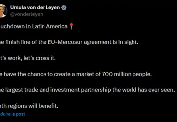 Compte X d'Ursula von der Leyen