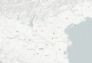 carte des cas de grippe aviaire