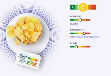 chips avec le logo planet score