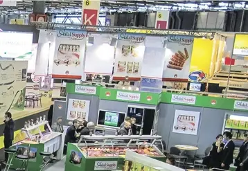 Halal stand à un salon