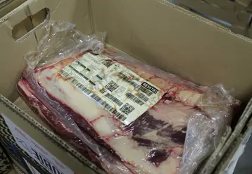 viande dans un carton