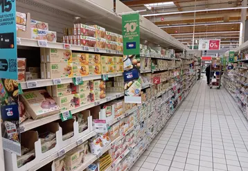 rayon bio en supermarché