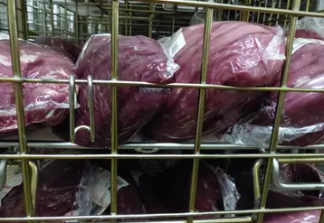 viande emballée en usine