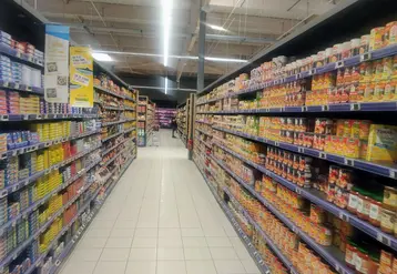 le rayon des conserves 