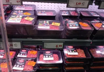 photo rayon viande haché 