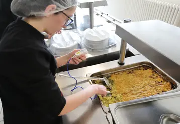 controle de température des aliments en cantine