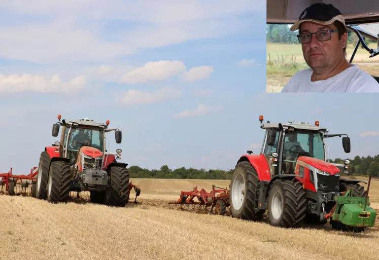 Arnaud Lamiral, agriculteur en Côte d’Or, a comparé deux tracteurs Massey Ferguson de 180 ch : le 4 cylindres 6S 180 et le 6 cylindres MF 7S 180 