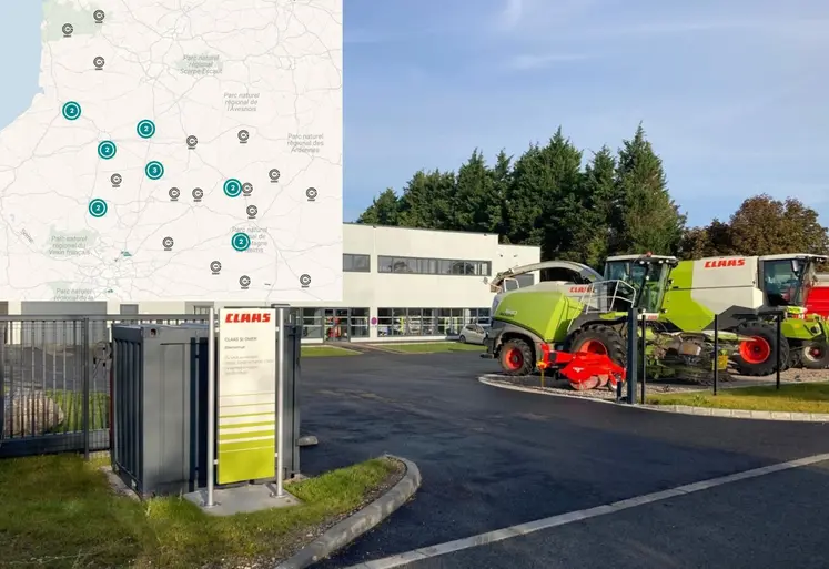 Gueudet Agricole compte désormais 23 bases avec la récente acquisition de Claas Saint-Omer, dont sa nouvelle base de Zoteux (Pas-de-Calais)