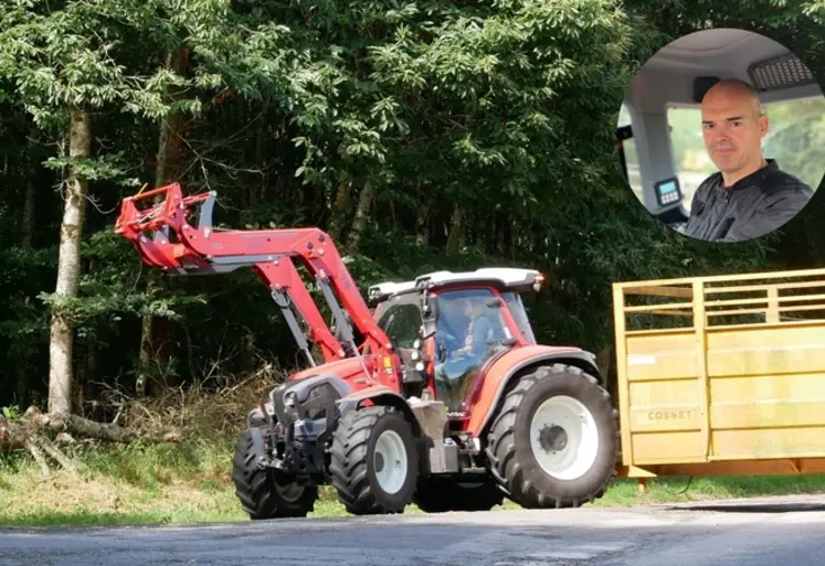 <em class="placeholder">tracteur Lindner Lintrac 130 LDrive avec une betaillère.</em>