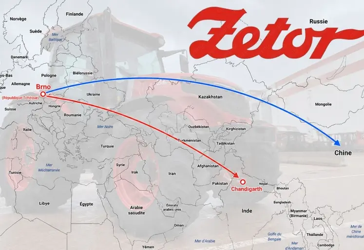 <em class="placeholder">Tracteur Zetor et carte des sites de production</em>
