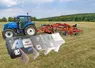 <em class="placeholder">Tracteur New Holland attelé à un andaineur Kuhn</em>