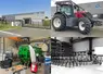 Façade de l'entreprise AAZ Union, tracteur Valtra blindé par Pautrat, mélangeuse Keenan en reconditionnement