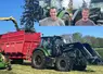 <em class="placeholder">Tracteur Deutz-Fahr 6140.4 TTV avec chargeur frontal Stoll Isobus et remorque Chevance à l&#039;ensilage d&#039;herbe avec une ensileuse Kron Big X.</em>