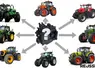 Photos avec des tracteurs Deutz-Fahr, Kubota, Case IH, John Deere, Fendt, JCB, Valtra et Claas.