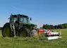 <em class="placeholder">Tracteur John Deere 6130 et andaineur à tapis frontal Reiter Respiro R3 Compact</em>