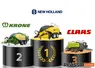 Podium presses à balles cubiques New Holland, Krone, Claas