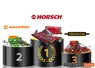 Podium avec des semoirs en ligne traînés Amazone, Horsch et Väderstad