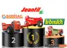 Epandeurs de fumier Jeantil, Sodimac et Leboulch sur un podium