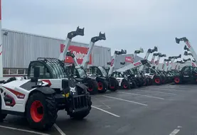 Chariots télescopiques Bobcat à l'usine de Pontchâteau en Loire-Atlantique