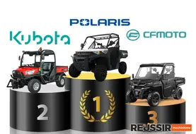 Les trois leaders du marché des SSV en France Polaris, Kubota et CF Moto