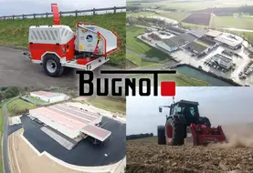 Vue aérienne des deux sites de production de Bugnot