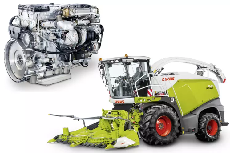 L'ensileuse Claas Jaguar 840 gagne 27 ch pour atteindre 435 ch. 