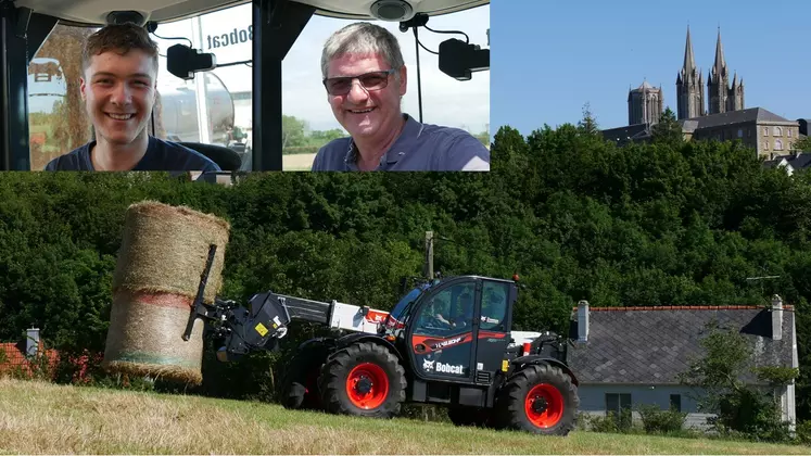 Etienne et Philippe Lebrun, essayeurs du nouveau télescopique Bobcat