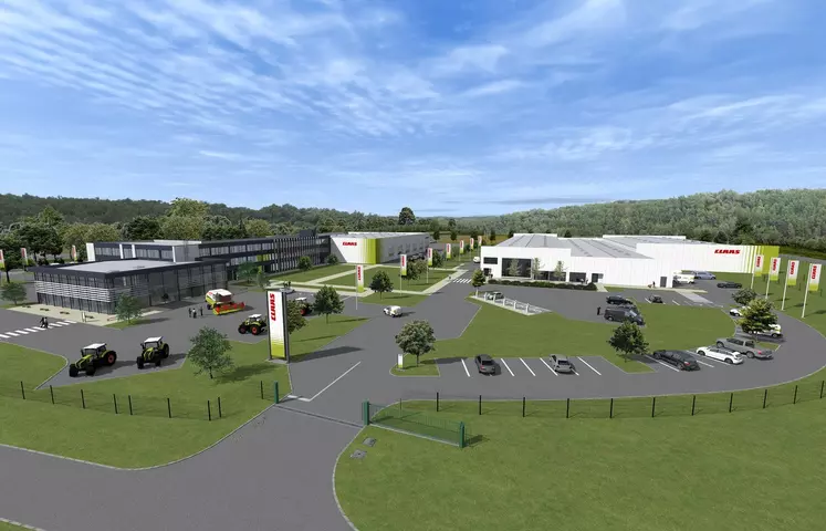 Le futur site de Claas France à Imeray en Eure-et-Loir - ouverture juin 2020